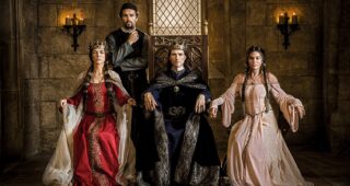 Knightfall saison 1 : Photo Ed Stoppard, Olivia Ross, Julian Ovenden