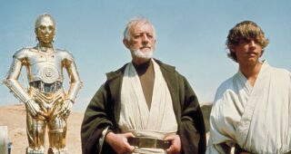 Star Wars Épisode IV : Un nouvel espoir (La Guerre des étoiles) : Photo Mark Hamill, Alec Guinness