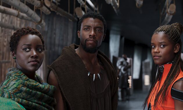 Photo , Chadwick Boseman, Letitia Wright, Lupita Nyong'o