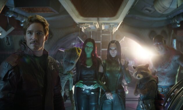 Avengers : Infinity War : Photo Chris Pratt, Zoe Saldana, Pom Klementieff