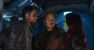 Avengers : Infinity War : Photo Chris Pratt, Zoe Saldana, Chris Hemsworth