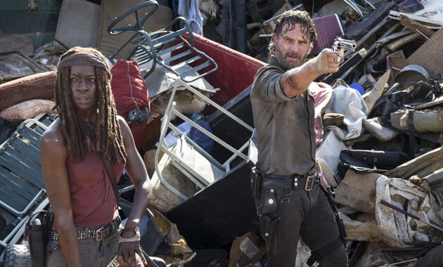 The Walking Dead saison 8 : Photo Andrew Lincoln, Danai Gurira, The Walking Dead