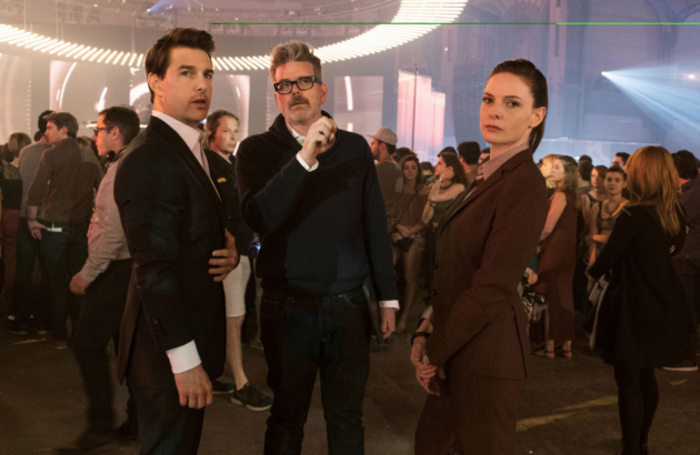 photo, Christopher McQuarrie, Tom Cruise, Rebecca Ferguson