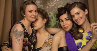Lena Dunham : photo, Girls, Allison Williams, Jemima Kirke, Zosia Mamet