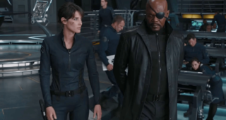 Avengers : photo Cobie Smulders Samuel L. Jackson, Cobie Smulders, Samuel L. Jackson