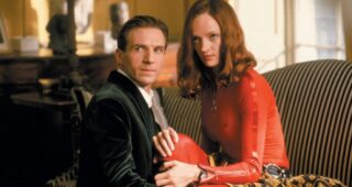 Chapeau melon et bottes de cuir : photo, Ralph Fiennes, Uma Thurman