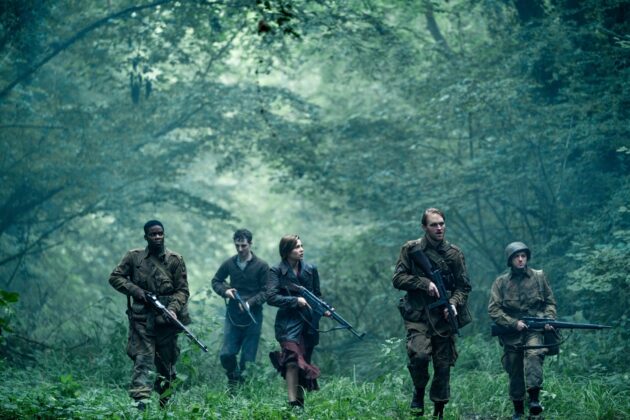 photo, Mathilde Ollivier, John Magaro, Dominic Applewhite, Wyatt Russell
