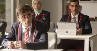 Élite : Photo Itzan Escamilla, Miguel Herrán, Mina El Hammani