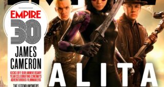 Alita : Battle Angel : Couverture empire, Rosa Salazar, James Cameron, Robert Rodriguez