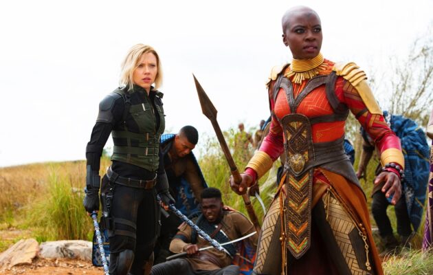 photo, Danai Gurira, Scarlett Johansson