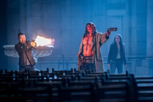 photo, David Harbour, Daniel Dae Kim, Sasha Lane
