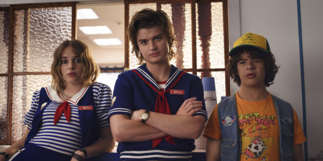 photo, Gaten Matarazzo, Maya Hawke, Joe Keery