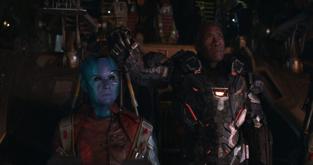 photo, Karen Gillan, Don Cheadle