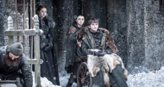Game Of Thrones : photo, Isaac Hempstead Wright, Maisie Williams