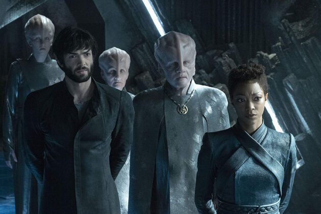 photo, Sonequa Martin-Green, Ethan Peck