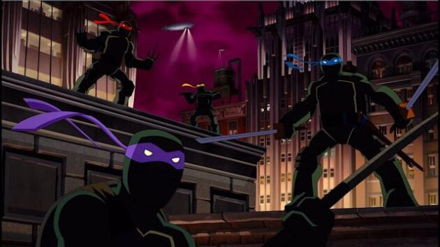 photo Batman vs TMNT