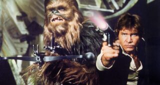 Peter Mayhew : photo, Star Wars : Episode IV - Un nouvel espoir, Harrison Ford