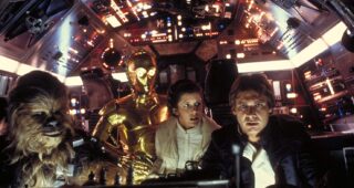 Peter Mayhew : photo, Star Wars : Épisode V - L'Empire contre-attaque, Harrison Ford, Carrie Fisher