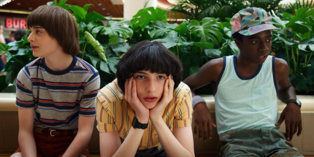 photo, Finn Wolfhard, Caleb McLaughlin, Noah Schnapp