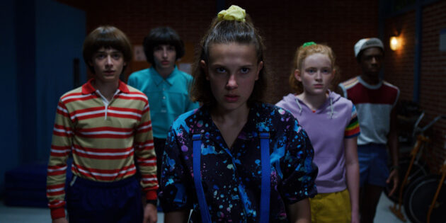 photo, Millie Bobby Brown, Sadie Sink, Noah Schnapp