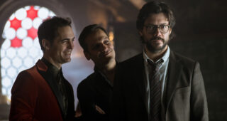 La Casa de papel saison 3 : Photo Pedro Alonso, Rodrigo De la Serna, Álvaro Morte