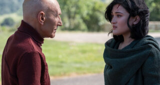Star Trek : Picard : Photo Patrick Stewart, Isa Briones