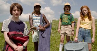 Stranger Things saison 3 : photo, Gaten Matarazzo, Caleb McLaughlin, Sadie Sink, Noah Schnapp