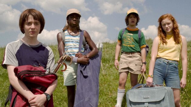 photo, Gaten Matarazzo, Caleb McLaughlin, Sadie Sink, Noah Schnapp