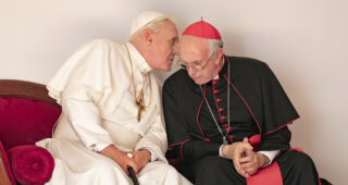 The Two Popes : Photo Anthony Hopkins, Jonathan Pryce
