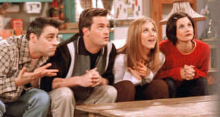Friends : photo, Courteney Cox, Matthew Perry, Jennifer Aniston, Matt LeBlanc