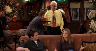 Friends : photo, Jennifer Aniston, Matthew Perry, James Michael Tyler