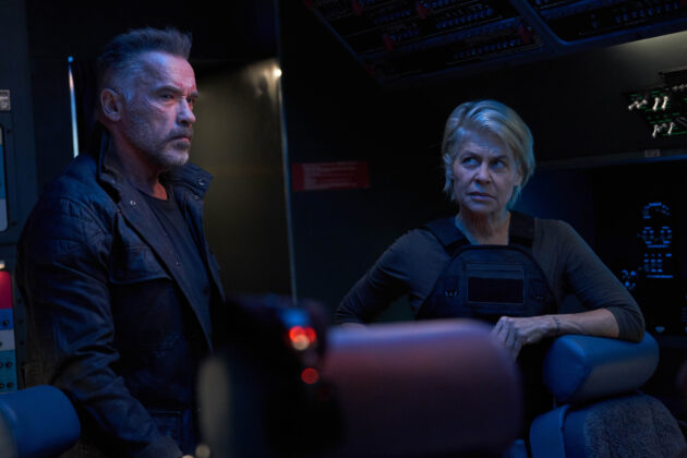 photo, Arnold Schwarzenegger, Linda Hamilton