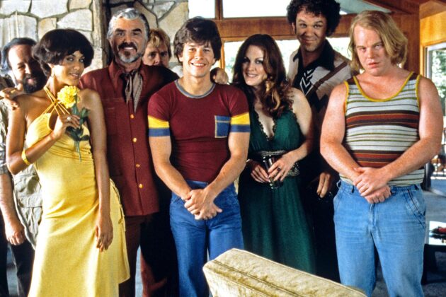 Photo Burt Reynolds, Mark Wahlberg, Julianne Moore, John C. Reilly, Philip Seymour Hoffman
