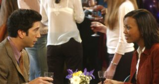Friends : photo, Aisha Tyler, David Schwimmer