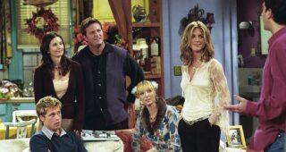 Friends : photo, Courteney Cox, Jennifer Aniston, Matthew Perry