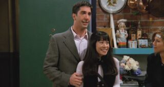 Friends : photo, David F. Schwartz, David Schwimmer, Lauren Tom