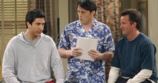Friends : photo, David Schwimmer, Matthew Perry, Matt LeBlanc