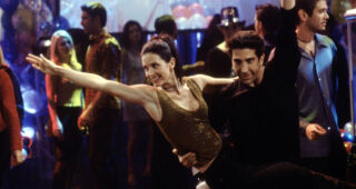 Friends : photo, Courteney Cox, David Schwimmer, David Schwimmer, David Schwimmer