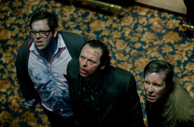 photo, Simon Pegg, Nick Frost, Paddy Considine