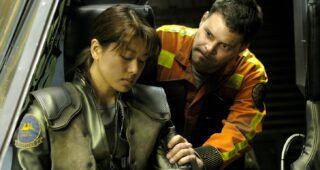 Battlestar Galactica : photo, Aaron Douglas, Grace Park
