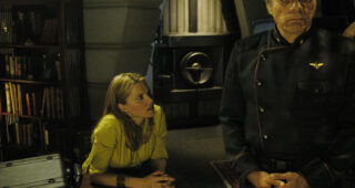Battlestar Galactica : photo, Edward James Olmos, Lucy Lawless