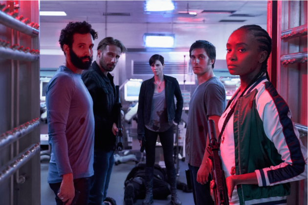 photo, Charlize Theron, KiKi Layne, Matthias Schoenaerts, Marwan Kenzari, Luca Marinelli