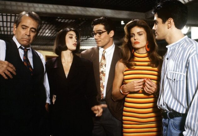 photo, Lane Smith, Teri Hatcher, Dean Cain, Tracy Scoggins, Michael Landes, Loïs & Clark : les nouvelles aventures de Superman