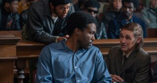 The Trial of the Chicago 7 : Photo Kelvin Harrison, Yahya Abdul-Mateen II, Mark Rylance