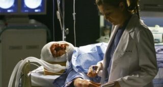 Ellen Pompeo : photo, T.R. Knight, Grey's Anatomy