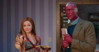 WandaVision et Marvel créa le technicolor : photo, Elizabeth Olsen, Paul Bettany