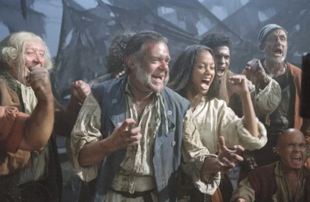 Photo Kevin McNally, Zoe Saldana