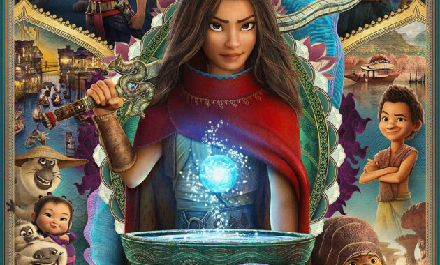 Raya et le Dernier Dragon : Affiche US