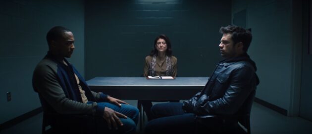photo, Anthony Mackie, Sebastian Stan, Amy Aquino