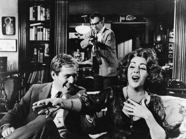 photo, Elizabeth Taylor, Richard Burton, George Segal